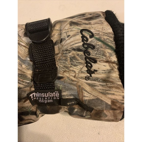CABELA'S GORE-TEX Hunting Camoflauge 150 Grams Thinsulate Gloves Men Size M Reg - Picture 5 of 9